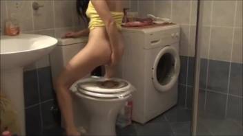 Juliet's loose stools on the commode