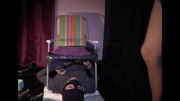 Dominatrix Diana defecates in her submissive's mouth. Feces fetish video 2
