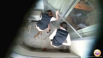 Oriental workplace ladies with loose bowels 12